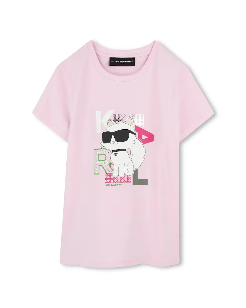 Футболка с коротким рукавом для девочки розового цвета Karl Lagerfeld Kids, цвет Rosa
Футболка с коротким рукавом для девочки розового цвета Karl Lagerfeld Kids, цвет Rosa