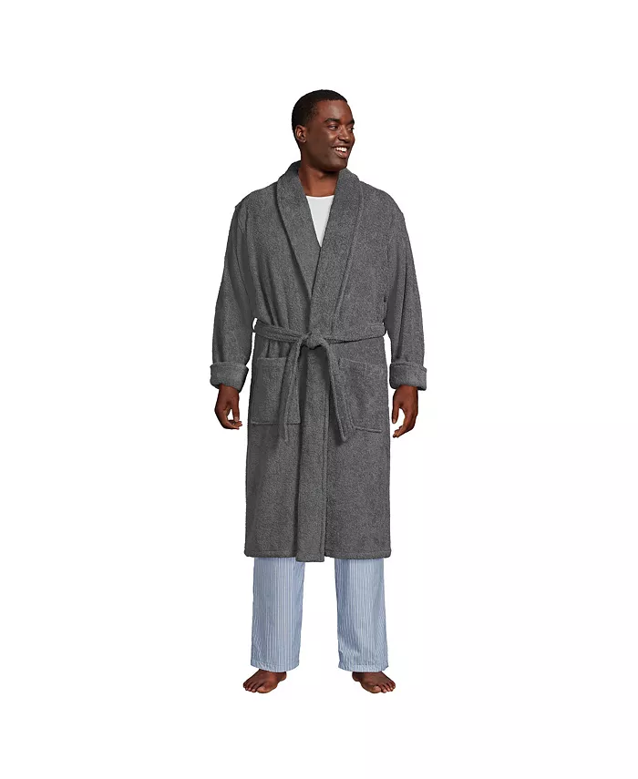 Халат турецкий махровый до середины икры для высоких и полных Lands' End, серый
Халат турецкий махровый до середины икры для высоких и полных Lands' End, серый
