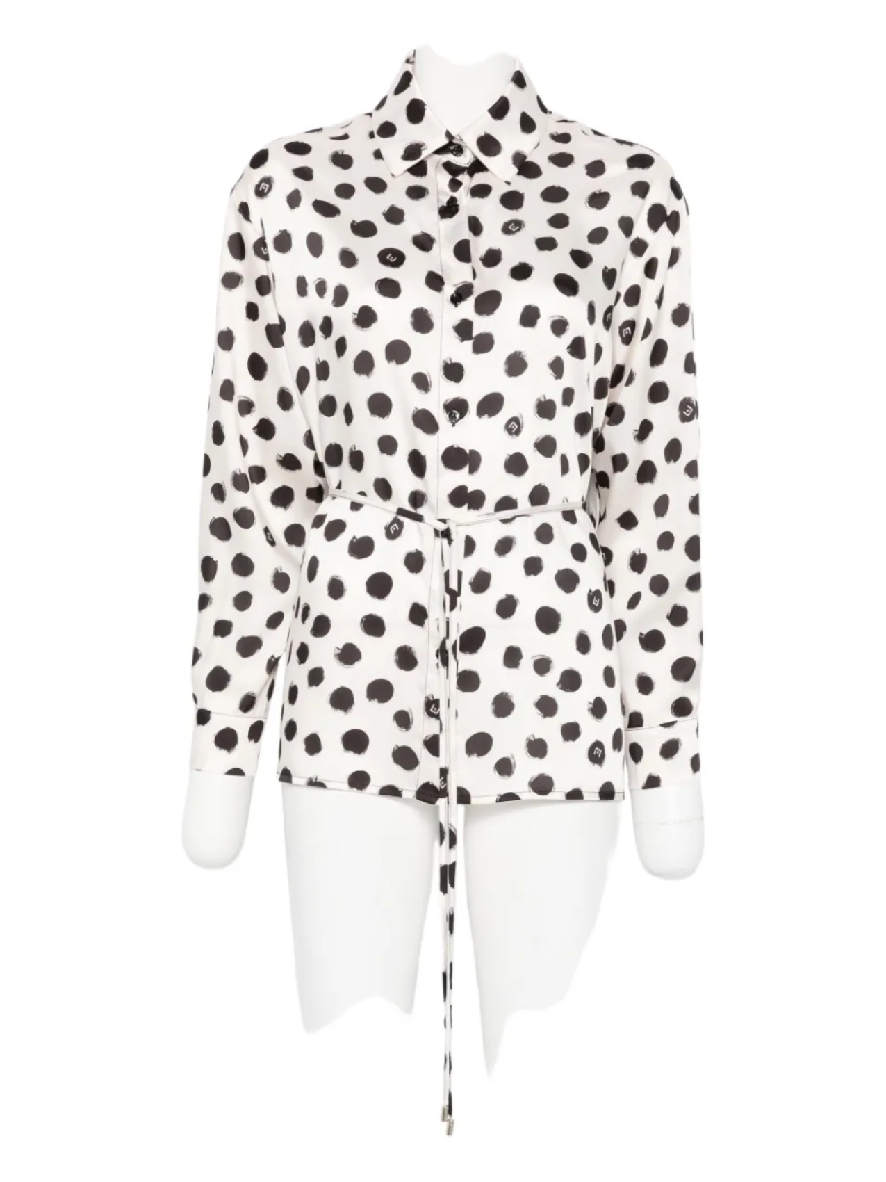 Рубашка с поясом в горошек LIU JO, белый
Рубашка с поясом в горошек LIU JO, белый