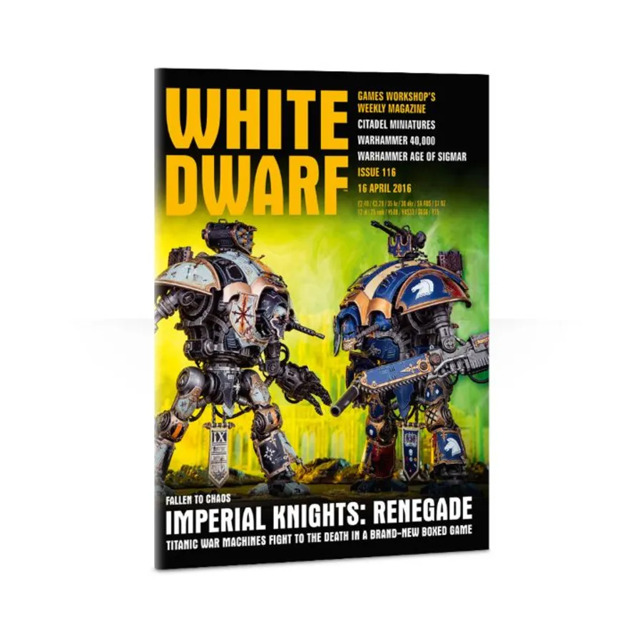 #116 «Имперские рыцари – Ренегат», White Dwarf Weekly - 2016 (#101+)
#116 «Имперские рыцари – Ренегат», White Dwarf Weekly - 2016 (#101+)