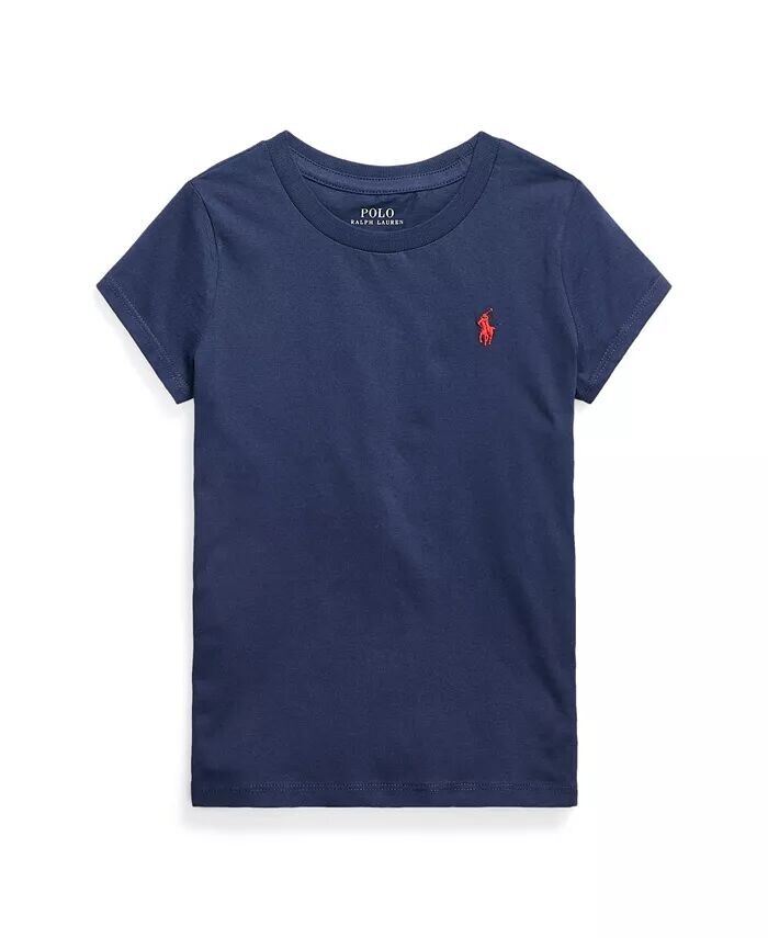 Футболка из хлопкового джерси с короткими рукавами для больших девочек Polo Ralph Lauren, синий
Футболка из хлопкового джерси с короткими рукавами для больших девочек Polo Ralph Lauren, синий