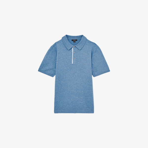 Поло Reiss Finch с контрастной планкой, голубой
Поло Reiss Finch с контрастной планкой, голубой