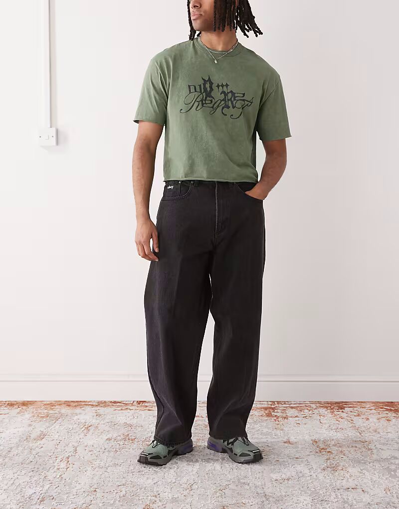 Мешковатые джинсы Obey bigwig выцветшего черного цвета
Мешковатые джинсы Obey bigwig выцветшего черного цвета