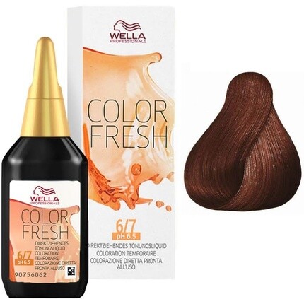 Полуперманентная краска для волос Color Fresh 6/7 Темно-русый коричневый 0,098 кг, Wella
Полуперманентная краска для волос Color Fresh 6/7 Темно-русый коричневый 0,098 кг, Wella