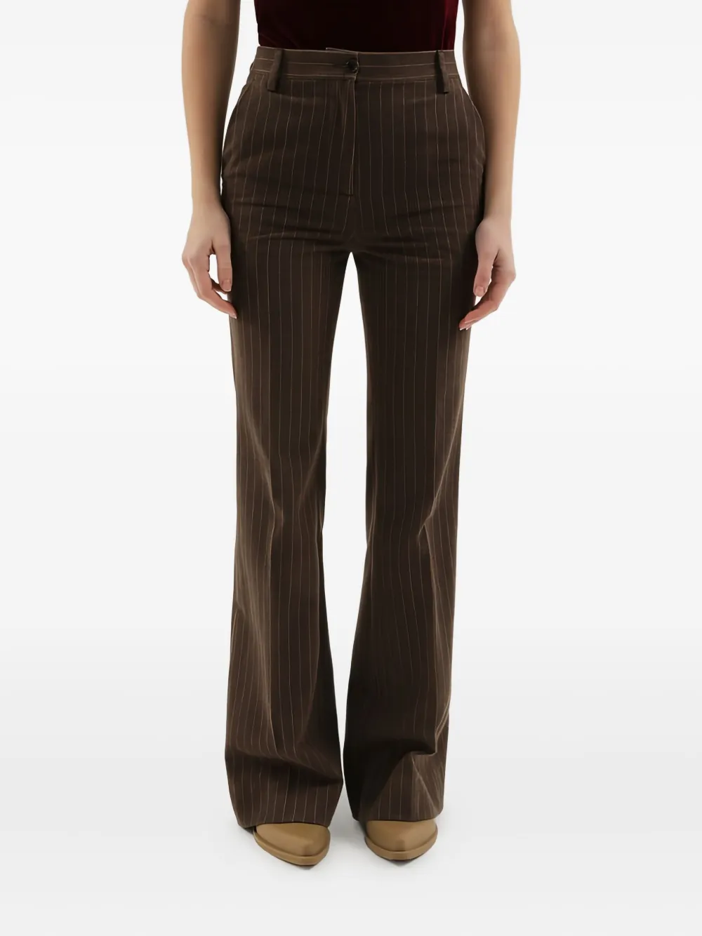 Расклешенные брюки в полоску 1989 Studio, коричневый
Расклешенные брюки в полоску 1989 Studio, коричневый