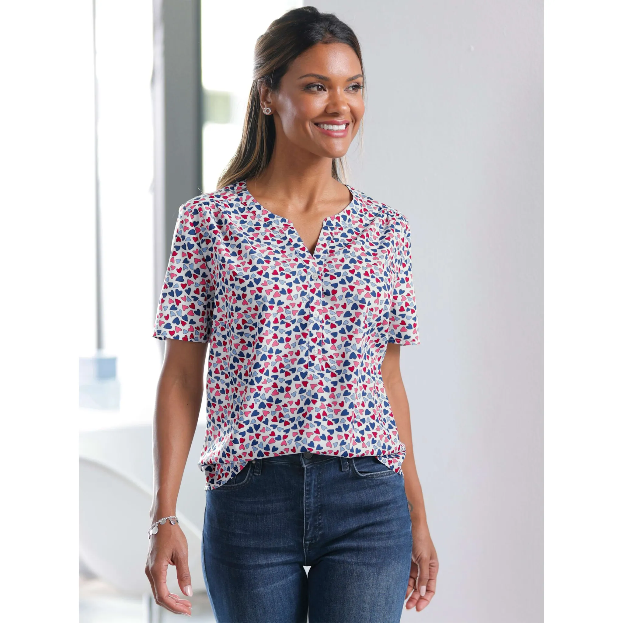 Блуза с короткими рукавами Classic Basics, цвет Ecru-Bedruckt
Блуза с короткими рукавами Classic Basics, цвет Ecru-Bedruckt