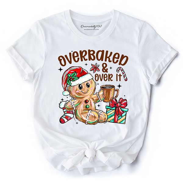 Футболка Overbaked & over it с имбирным пряником, уставшая от Рождества Ornamentallyyou, White
Футболка Overbaked & over it с имбирным пряником, уставшая от Рождества Ornamentallyyou, White