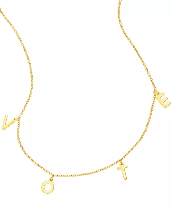 Ожерелье для голосования, покрытое 14-каратным золотом Adornia, gold
Ожерелье для голосования, покрытое 14-каратным золотом Adornia, gold