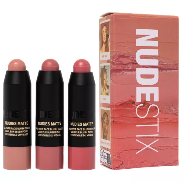 Мини-Розовые румяна нюдового оттенка, набор из 3 шт. Nudestix 
Мини-Розовые румяна нюдового оттенка, набор из 3 шт. Nudestix