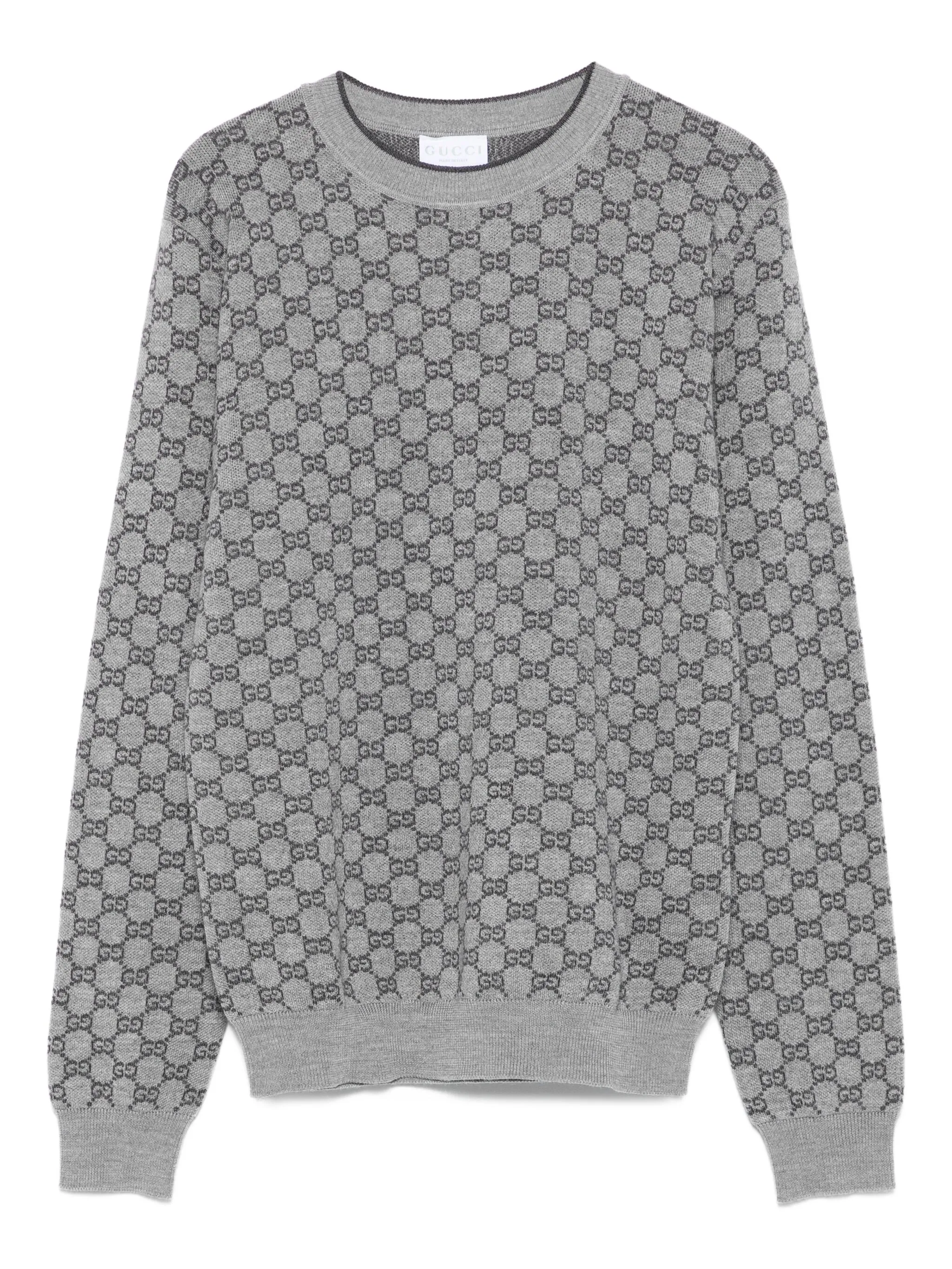 Шерстяной свитер с узором GG Gucci Kids, серый
Шерстяной свитер с узором GG Gucci Kids, серый