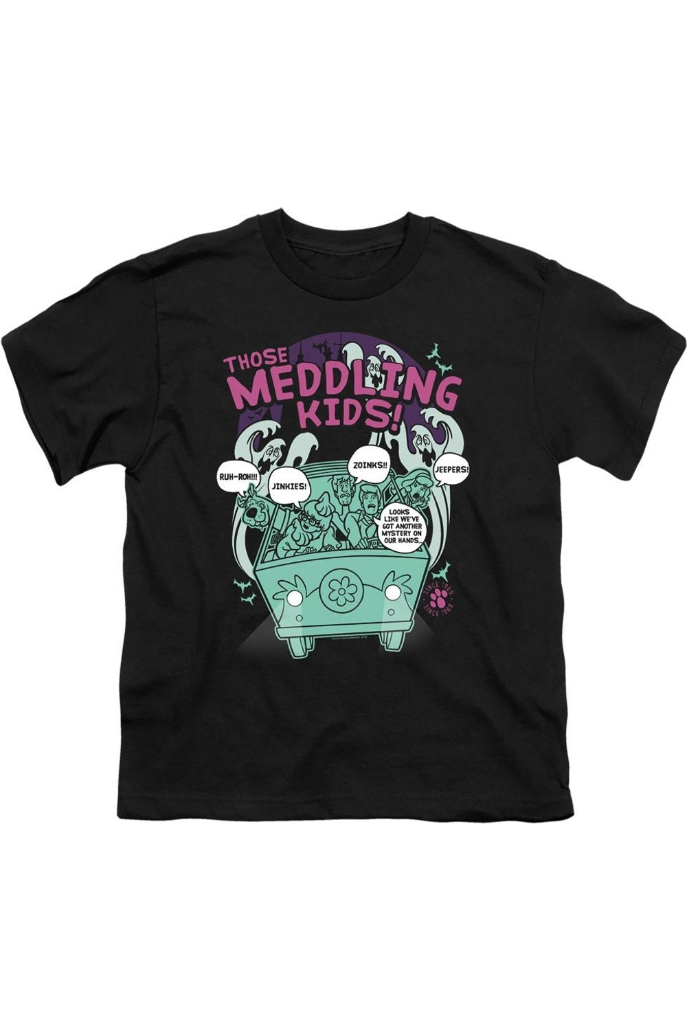 Футболка с коротким рукавом для детей Scooby Doo "Вмешиваемся с 1969" Gildan, черный
Футболка с коротким рукавом для детей Scooby Doo "Вмешиваемся с 1969" Gildan, черный