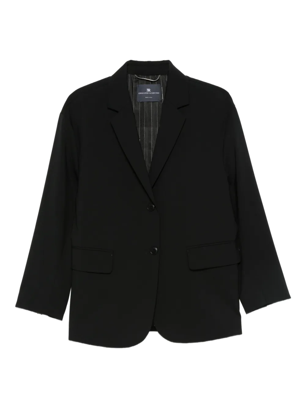 Однобортный блейзер Ermanno Scervino, черный
Однобортный блейзер Ermanno Scervino, черный
