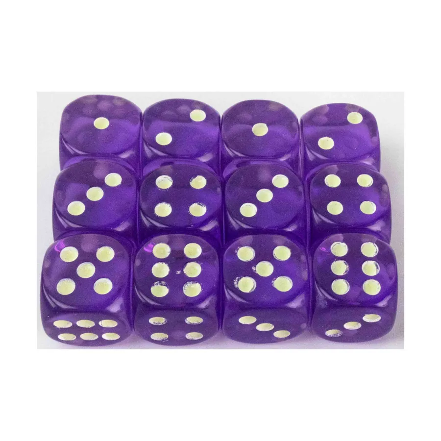 d6, 16 мм, светящиеся в темноте пятна, фиолетовый (12), Dice - d6 Glow-in-the-Dark
d6, 16 мм, светящиеся в темноте пятна, фиолетовый (12), Dice - d6 Glow-in-the-Dark
