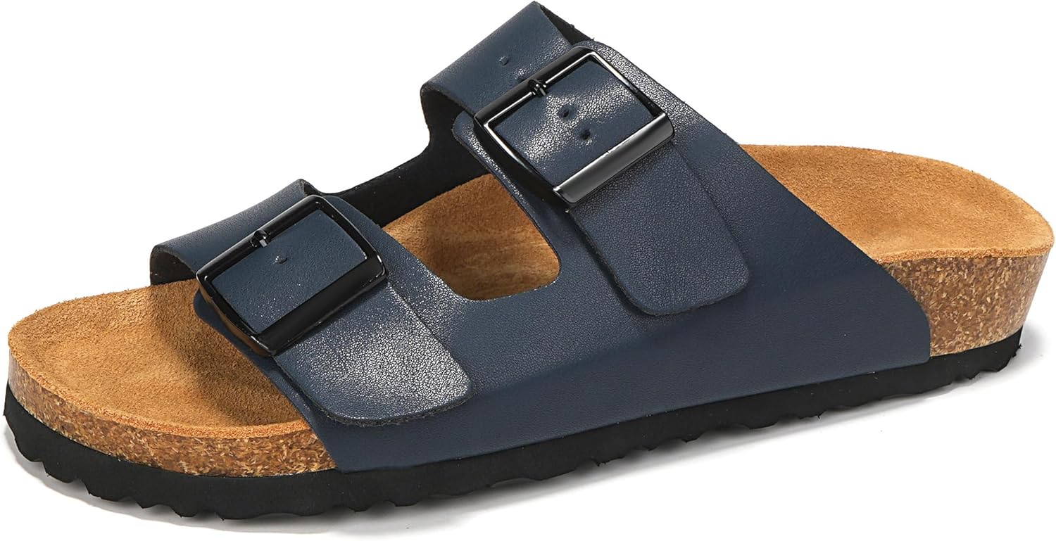 Мужские сандалии ZhuoDrow с пробковой стелькой, с дополнительным комфортом, регулируемой пряжкой и поддержкой свода стопы, синий
Мужские сандалии ZhuoDrow с пробковой стелькой, с дополнительным комфортом, регулируемой пряжкой и поддержкой свода стопы, синий