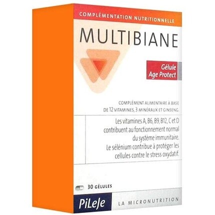 Pileje Multibiane Age Protect, 30 шт., 30 капсул
Pileje Multibiane Age Protect, 30 шт., 30 капсул