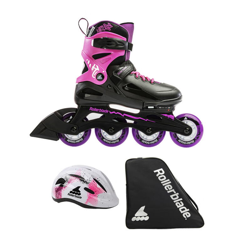 RollerBlade Детские роликовые коньки Fury, раздвижные, для девочек и мальчиков, черно-розовые (Premium Set A), размер S (29-33 см)
RollerBlade Детские роликовые коньки Fury, раздвижные, для девочек и мальчиков, черно-розовые (Premium Set A), размер S (29-33 см)