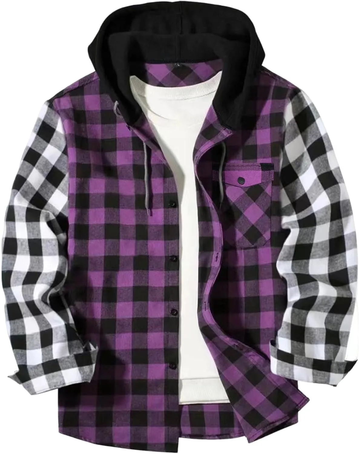 Мужская клетчатая рубашка-худи шакат
Мужская клетчатая рубашка-худи шакат