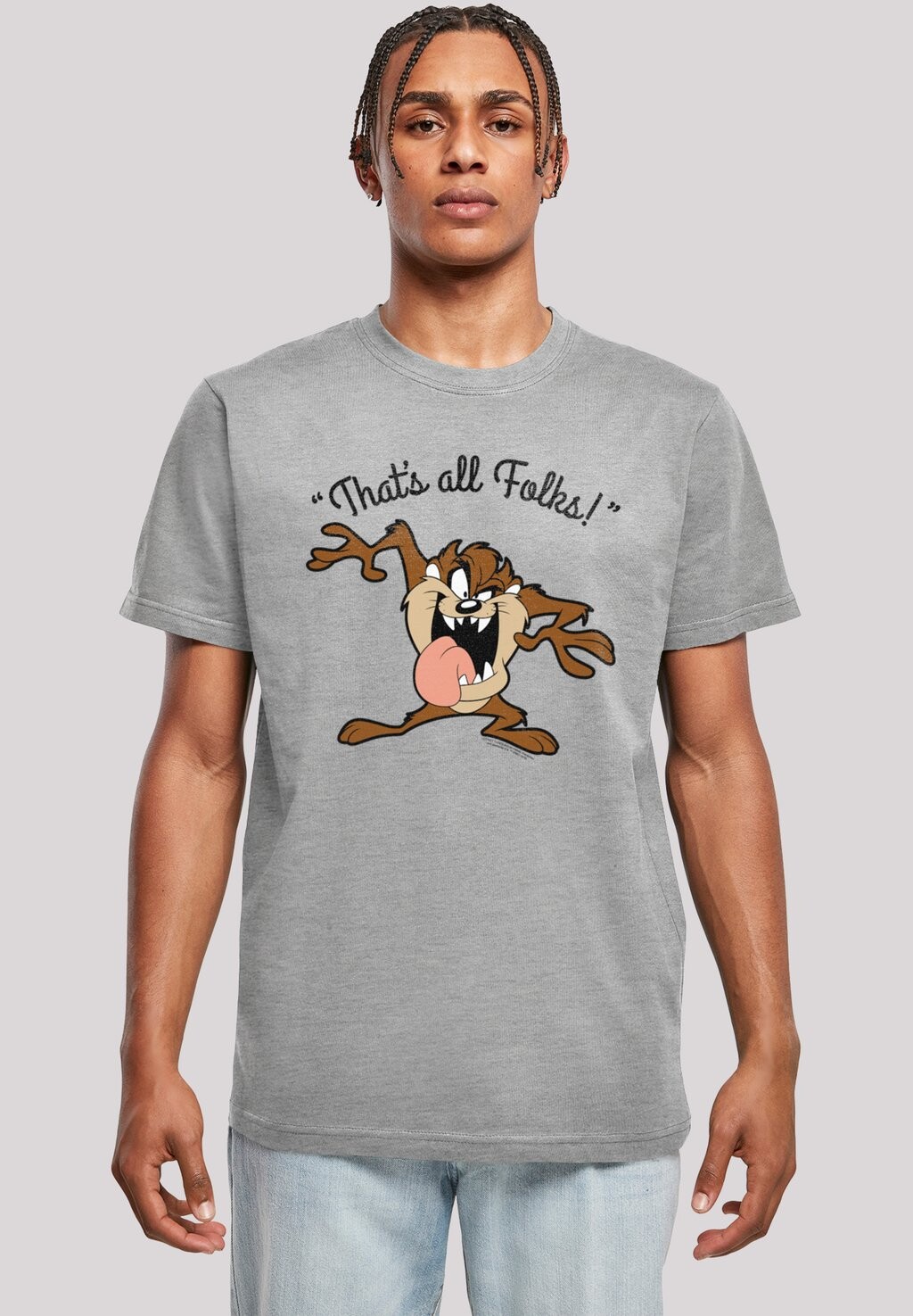 Футболка с принтом LOONEY TUNES TAZ THAT'S ALL FOLKS F4NT4STIC, цвет heather grey
Футболка с принтом LOONEY TUNES TAZ THAT'S ALL FOLKS F4NT4STIC, цвет heather grey