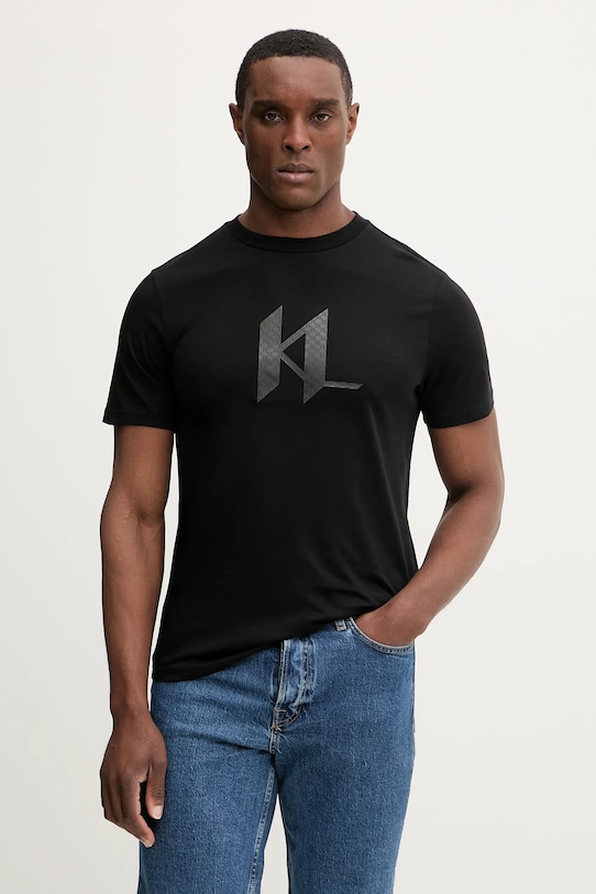 Хлопковая футболка Karl Lagerfeld, черный
Хлопковая футболка Karl Lagerfeld, черный
