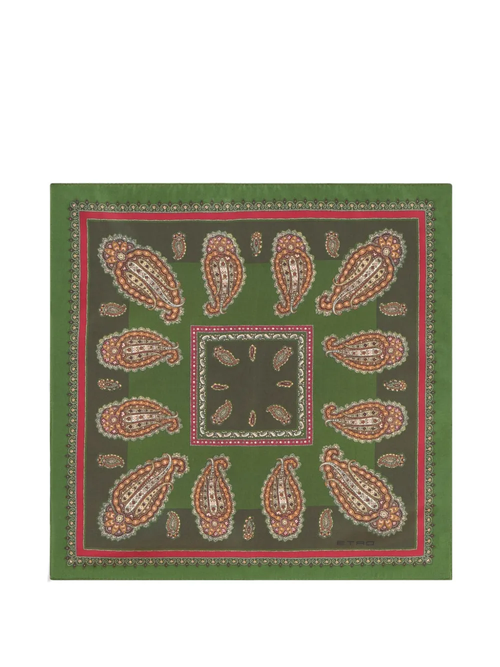 Платок для нагрудного кармана с узором "пейсли" Etro, зеленый
Платок для нагрудного кармана с узором "пейсли" Etro, зеленый