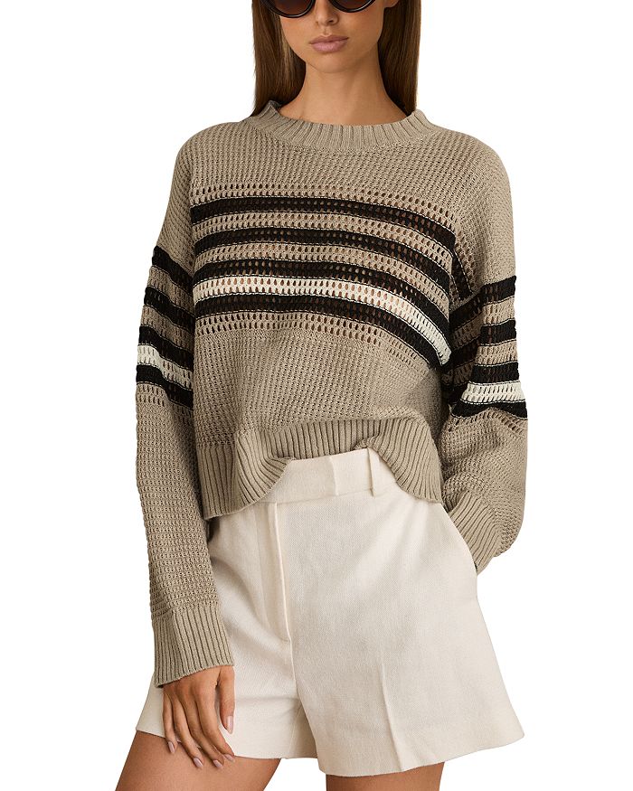 Catrice Свитер полосатый льняной REISS, мультиколор
Catrice Свитер полосатый льняной REISS, мультиколор