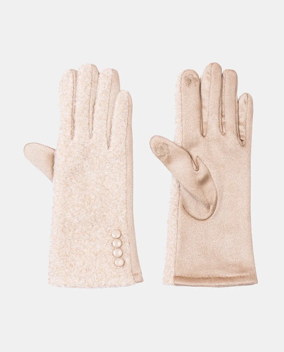 перчатки из махровой ткани с пуговицами Santacana, бежевый
перчатки из махровой ткани с пуговицами Santacana, бежевый