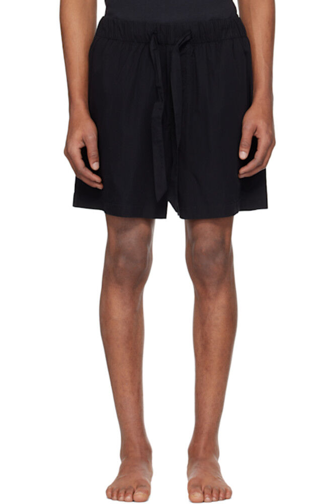 Пижамные шорты из черного поплина Tekla
Пижамные шорты из черного поплина Tekla