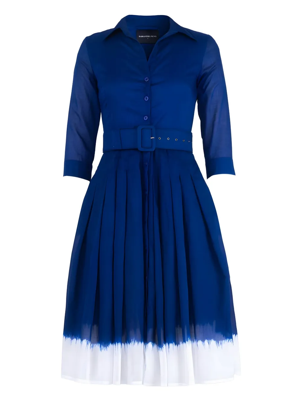 Платье-рубашка с плиссировкой и поясом от Одри Samantha Sung, синий
Платье-рубашка с плиссировкой и поясом от Одри Samantha Sung, синий