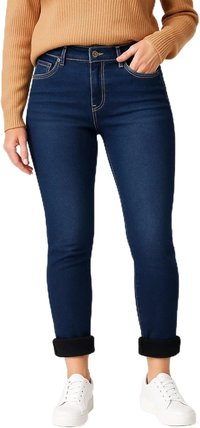 Женские зимние джинсы Lazutom с флисовой подкладкой, утепленные, зауженные
Женские зимние джинсы Lazutom с флисовой подкладкой, утепленные, зауженные