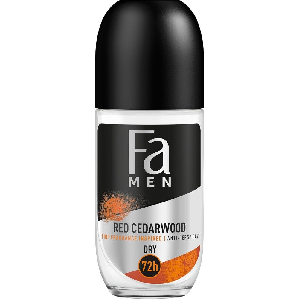 Fa, Men Red Cedarwood, шариковый антиперспирант с ароматом красного кедра и древесными нотками, 50 мл
Fa, Men Red Cedarwood, шариковый антиперспирант с ароматом красного кедра и древесными нотками, 50 мл