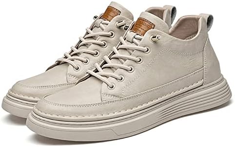 Мужские кожаные повседневные туфли оксфорды, невидимая стелька для увеличения роста, противоскользящая мягкая подошва, шнуровка, модные кроссовки и классические туфли Purchawee, бежевый
Мужские кожаные повседневные туфли оксфорды, невидимая стелька для увеличения роста, противоскользящая мягкая подошва, шнуровка, модные кроссовки и классические туфли Purchawee, бежевый