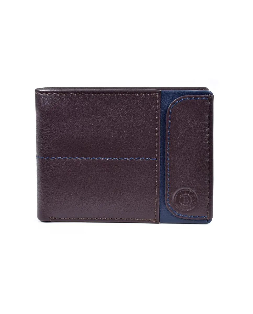 Коричневый кожаный мужской кошелек с синими деталями Miguel Bellido, мультиколор
Коричневый кожаный мужской кошелек с синими деталями Miguel Bellido, мультиколор