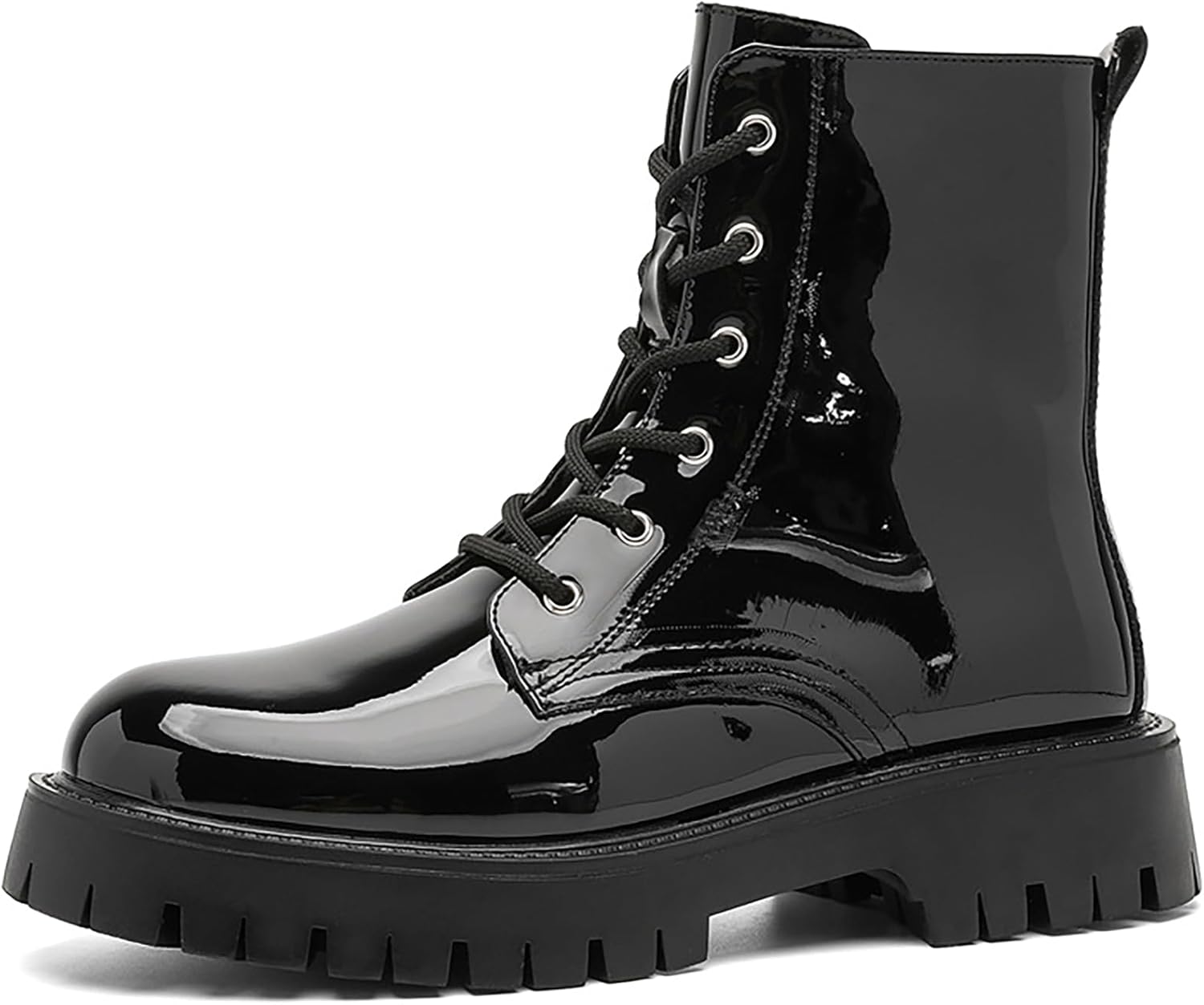 Мужские черные кожаные боевые ботинки на платформе, ретро, с широким носком, боковой молнией, шнуровкой, массивной рифленой подошвой, высокие, байкерские мотоциклетные ботинки, удобные, нескользящие, повседневные ботильоны Wvbvlo
Мужские черные кожаные боевые ботинки на платформе, ретро, с широким носком, боковой молнией, шнуровкой, массивной рифленой подошвой, высокие, байкерские мотоциклетные ботинки, удобные, нескользящие, повседневные ботильоны Wvbvlo