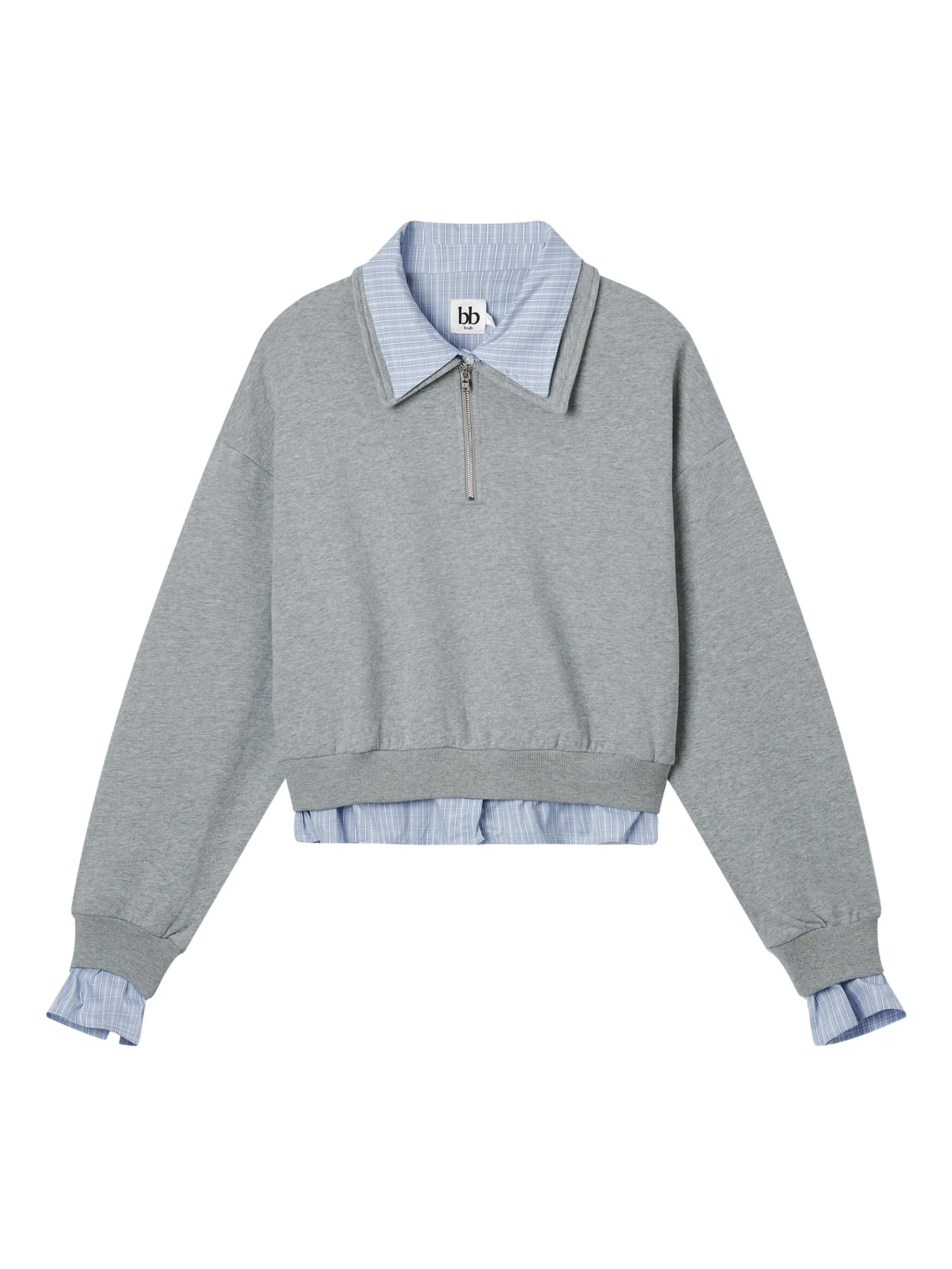 Толстовка с воротником на молнии B+Ab, серый
Толстовка с воротником на молнии B+Ab, серый