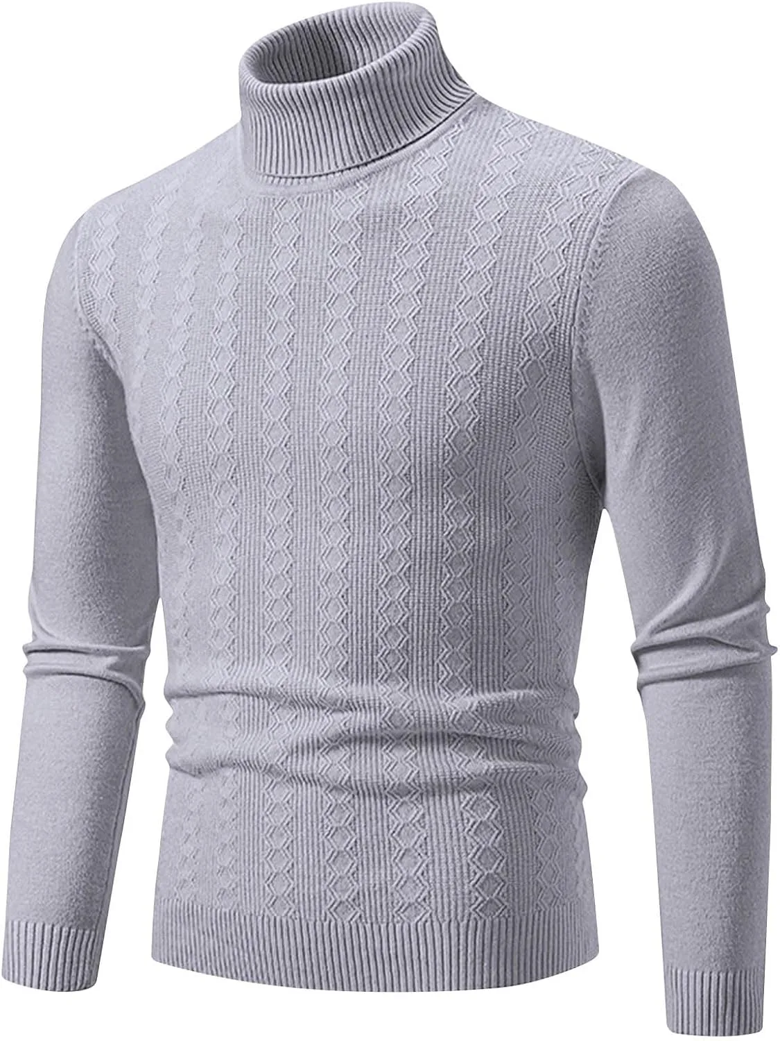 Мужской свитер Slim Fit с воротником-гольф, кабельной вязкой
Мужской свитер Slim Fit с воротником-гольф, кабельной вязкой