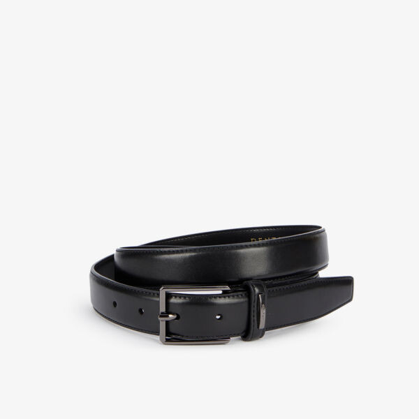 Кожаный ремень с выгравированным логотипом Dents, черный
Кожаный ремень с выгравированным логотипом Dents, черный