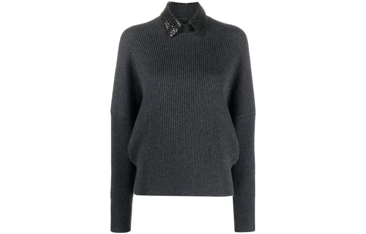 Свитер Mock neck Cashmere Jumper Brunello Cucinelli, серый
Свитер Mock neck Cashmere Jumper Brunello Cucinelli, серый