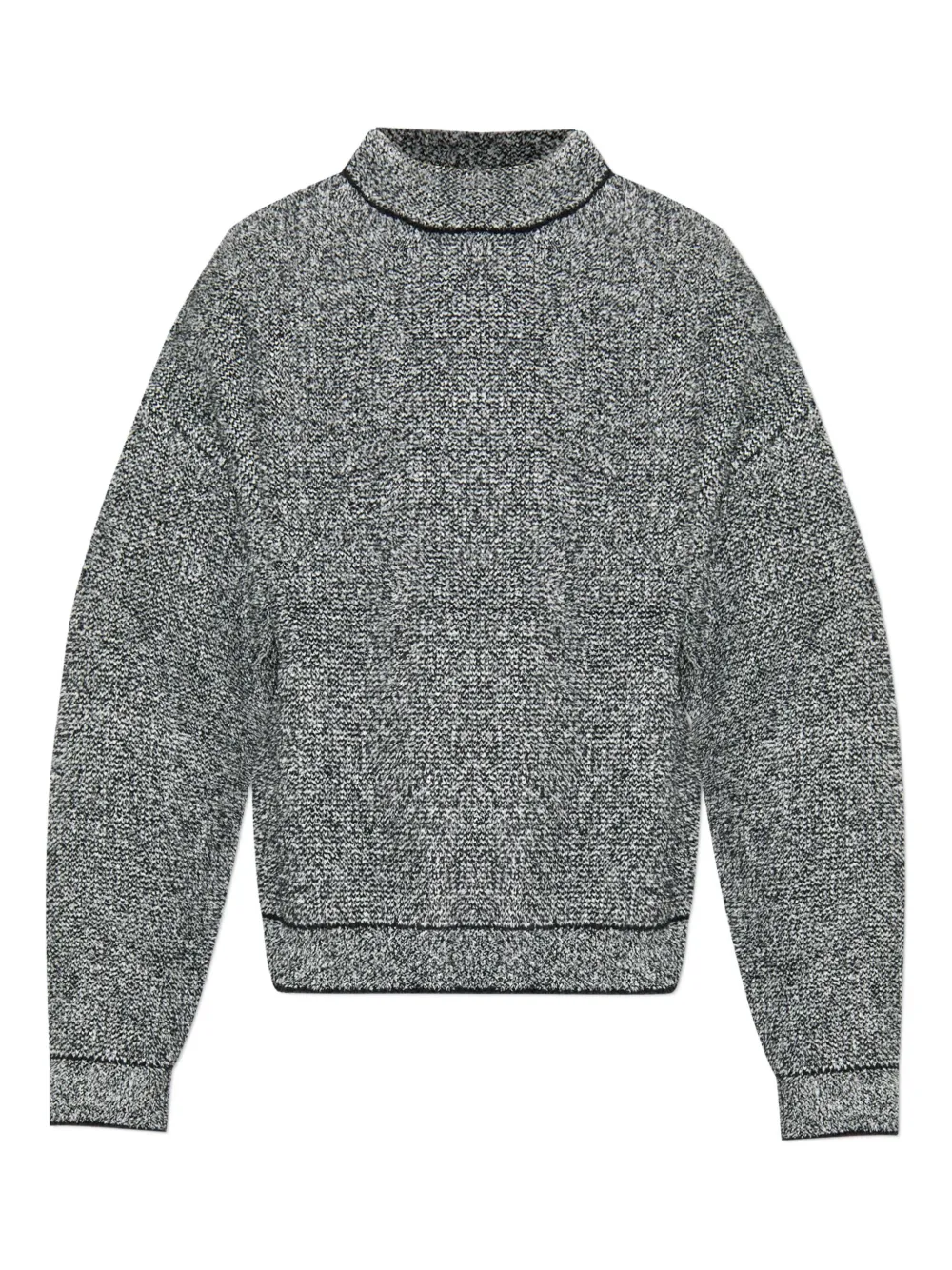 Свитер с воротником-стойкой JACQUEMUS, серый 
Свитер с воротником-стойкой JACQUEMUS, серый