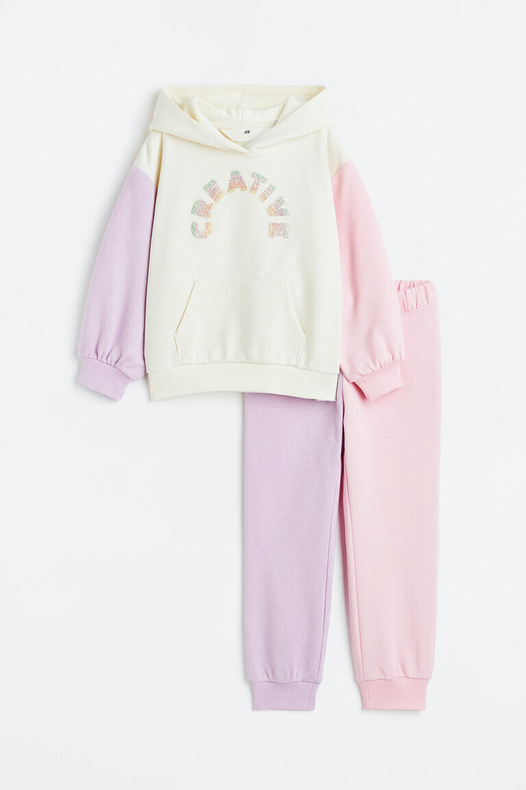 Комплект из двух толстовок H&M, белый 
Комплект из двух толстовок H&M, белый