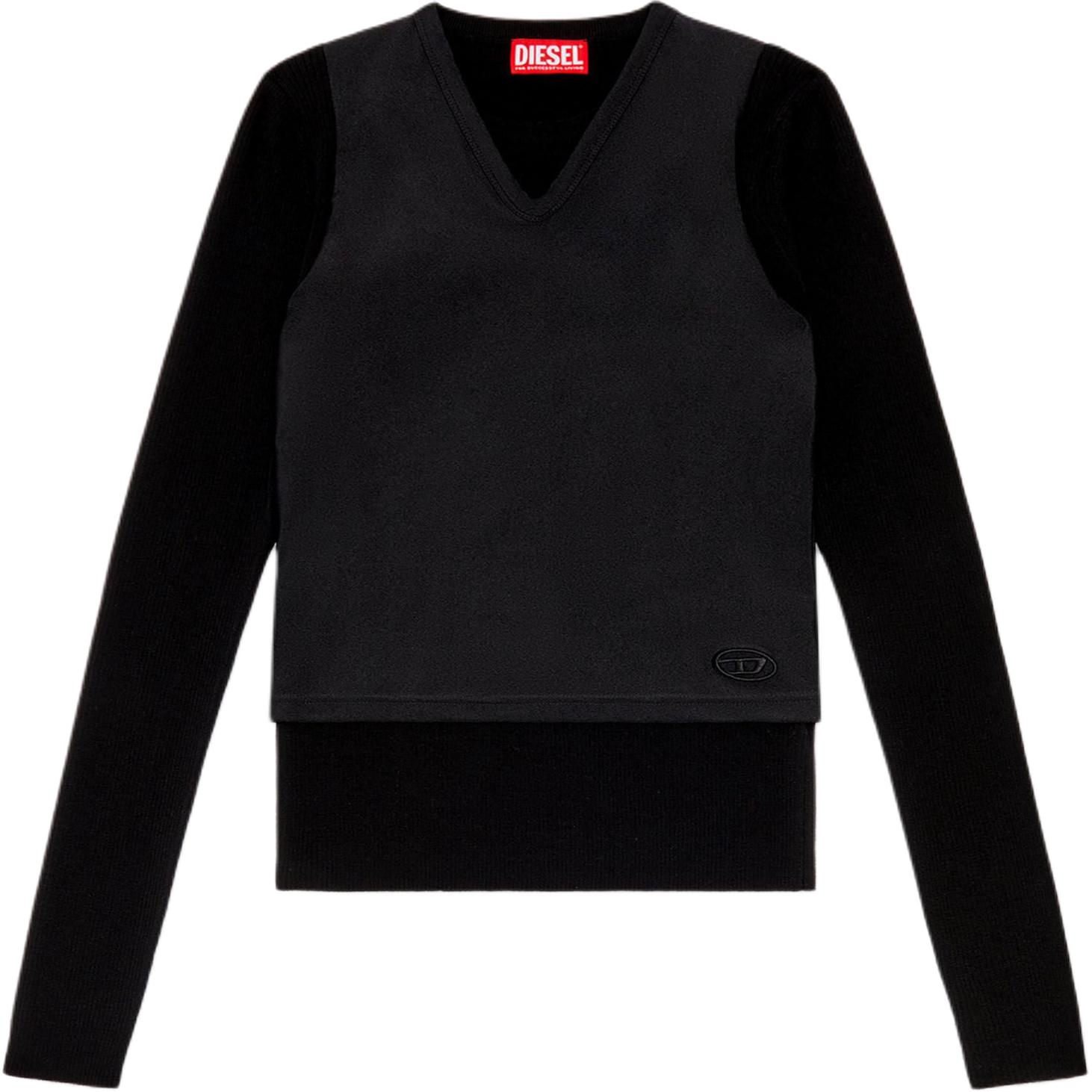 Футболка M Rosel вязаная с V-образным вырезом DIESEL, черный
Футболка M Rosel вязаная с V-образным вырезом DIESEL, черный