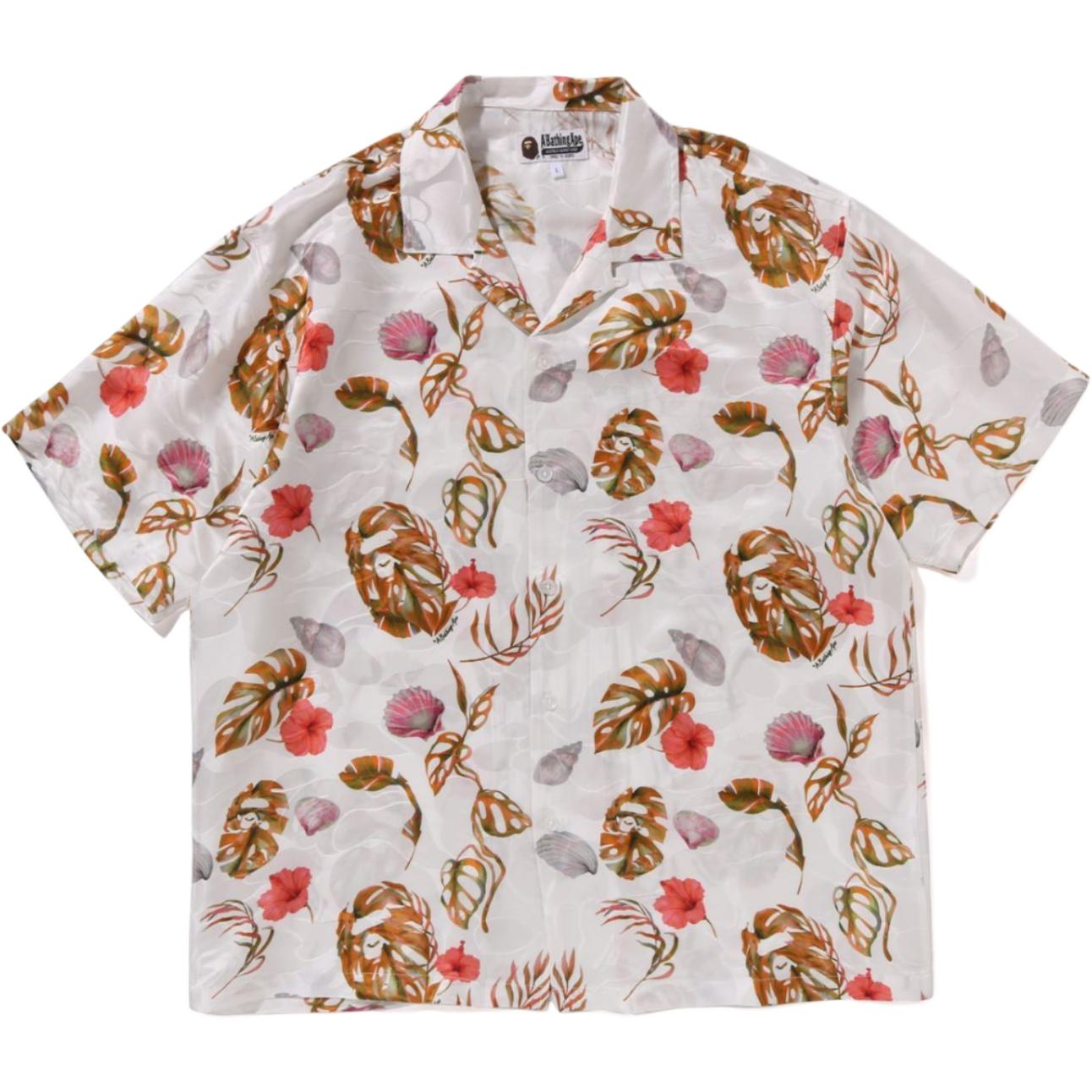 Bape Vacation Pattern рубашка с коротким рукавом и открытым воротом A BATHING APE, белый
Bape Vacation Pattern рубашка с коротким рукавом и открытым воротом A BATHING APE, белый