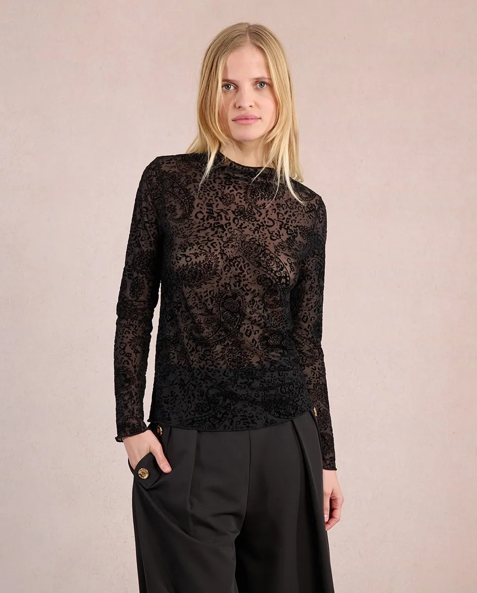 Женский топ с длинными рукавами и кружевом Molly Bracken, черный
Женский топ с длинными рукавами и кружевом Molly Bracken, черный