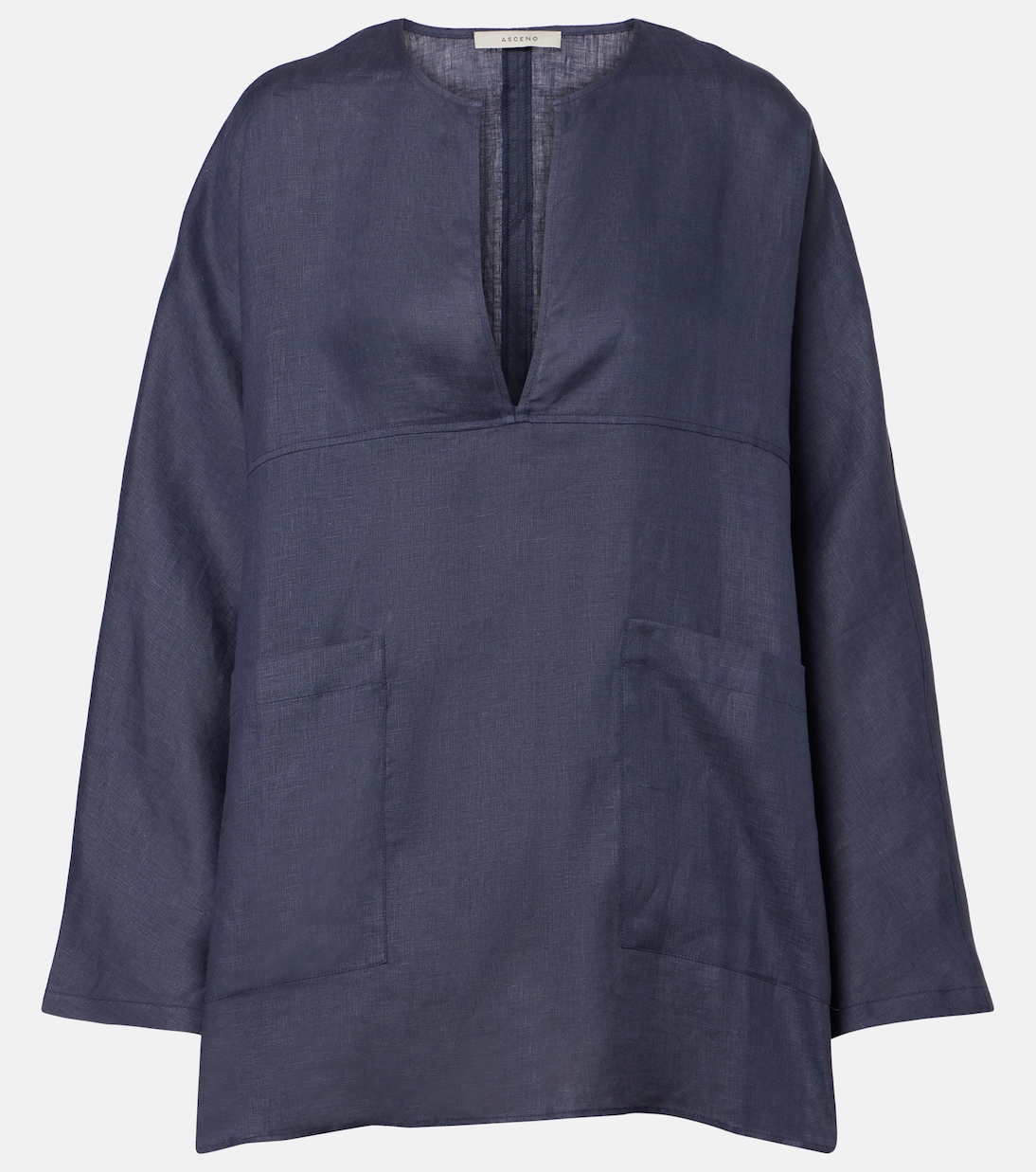 Льняной топ свободного кроя Asceno, Ocean Navy
Льняной топ свободного кроя Asceno, Ocean Navy