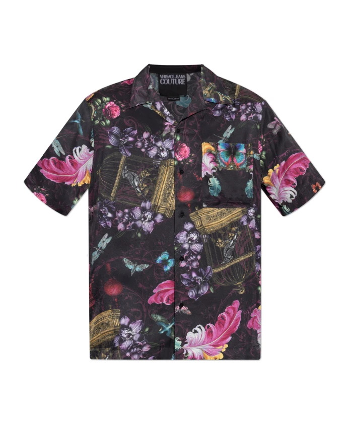 Рубашка с ярким принтом Versace Jeans Couture, черный
Рубашка с ярким принтом Versace Jeans Couture, черный