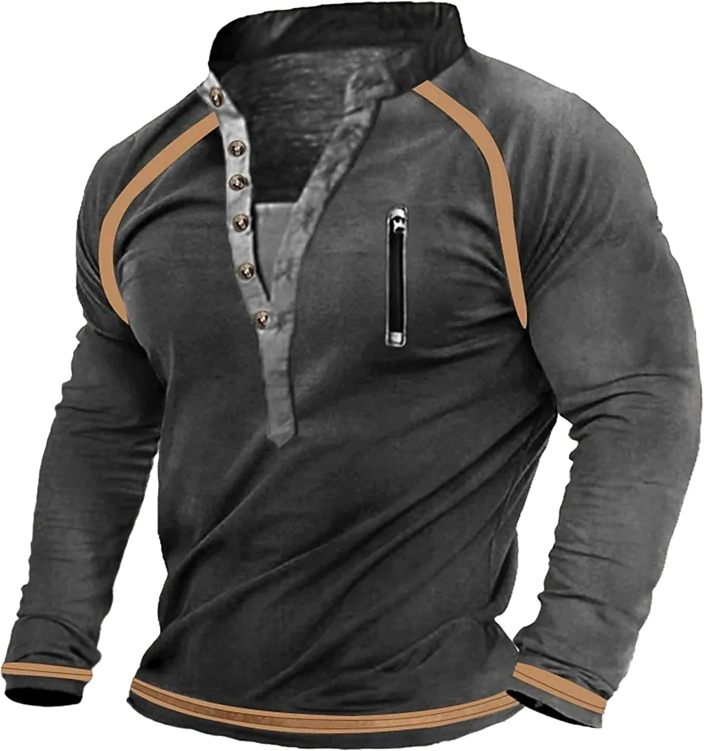 Мужская флисовая толстовка с V-образным вырезом и пуговицами
Мужская флисовая толстовка с V-образным вырезом и пуговицами