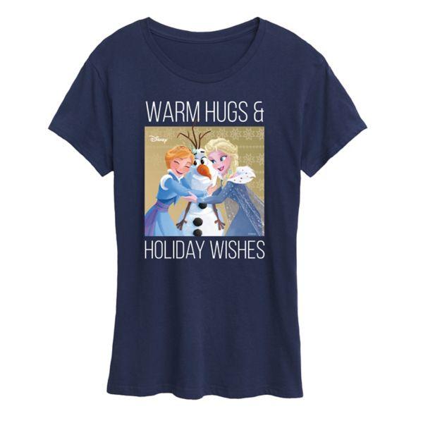 Женская футболка с графическими праздничными пожеланиями «Холодное сердце 2» Disney, синий
Женская футболка с графическими праздничными пожеланиями «Холодное сердце 2» Disney, синий
