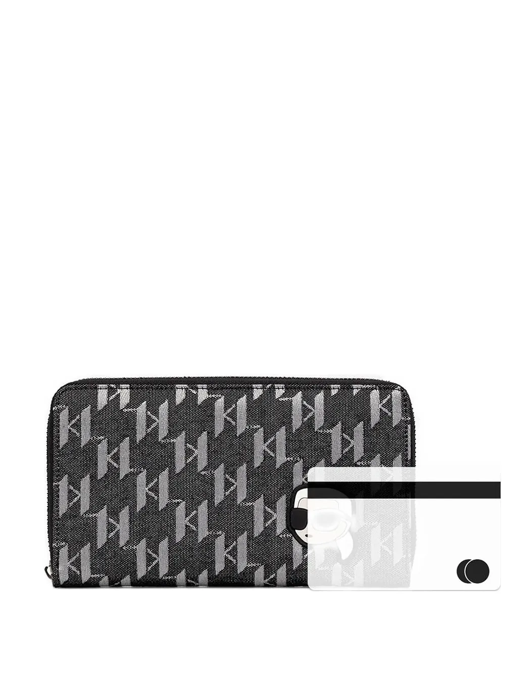 Кошелек с монограммой на молнии KARL LAGERFELD, черный
Кошелек с монограммой на молнии KARL LAGERFELD, черный