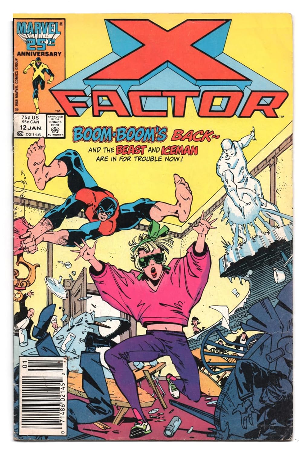 X-Factor Comic #12 Boom Boom Boom! (Vol.1 No.12, January 1987) (Marvel Comics)
X-Factor Comic #12 Boom Boom Boom! (Vol.1 No.12, January 1987) (Marvel Comics)