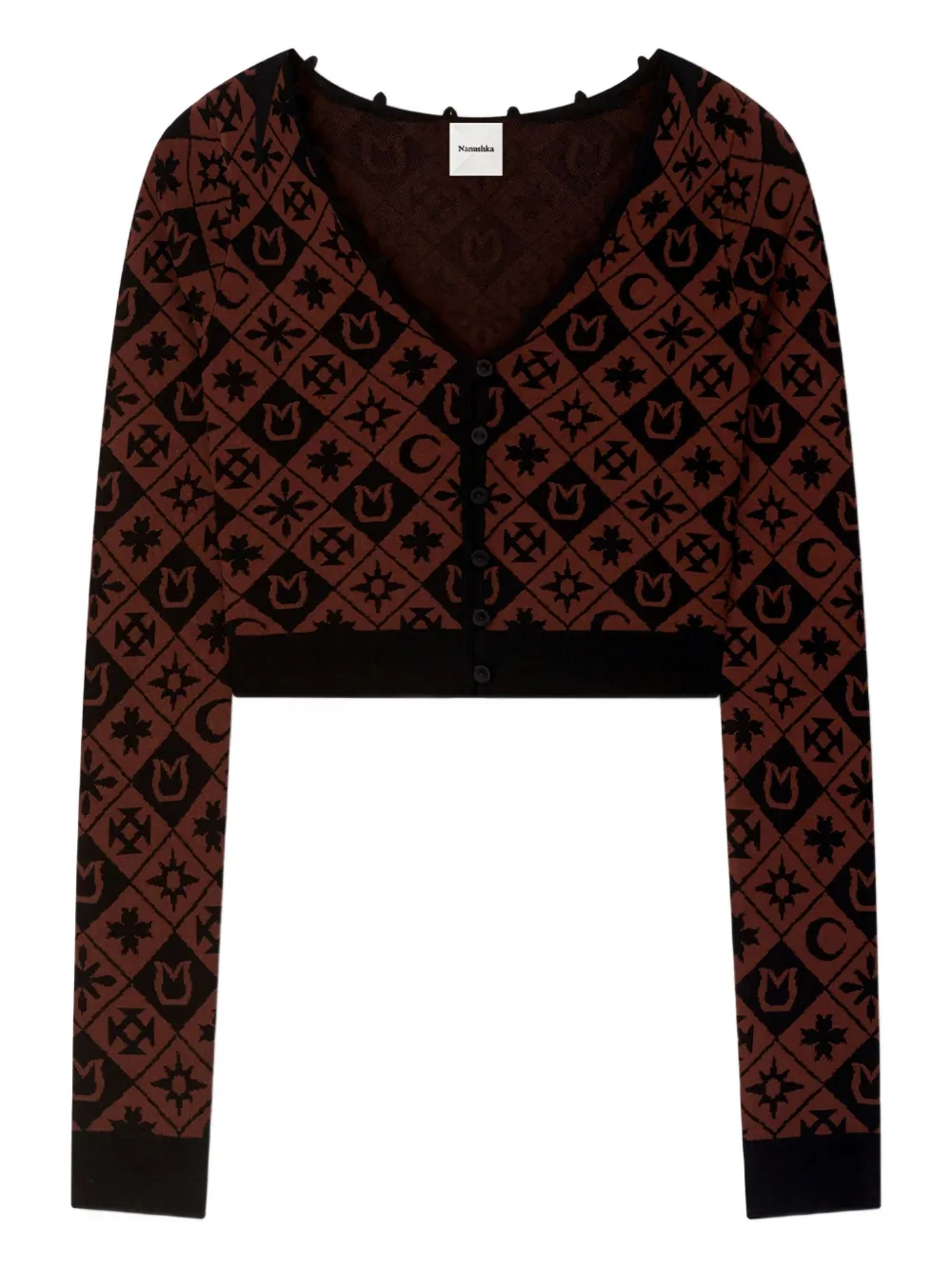 Кардиган Dovie с длинными рукавами Nanushka, черный
Кардиган Dovie с длинными рукавами Nanushka, черный