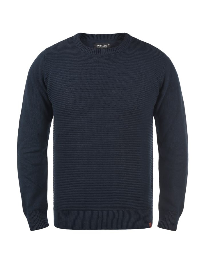 Вязаный свитер INDICODE, темно-синий
Вязаный свитер INDICODE, темно-синий